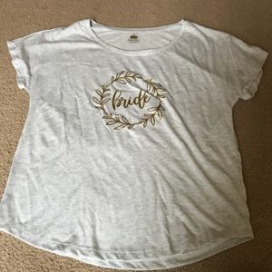 Gray “Bride” short sleeve shirt